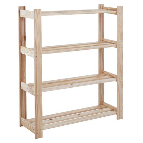 Estante para Livros 90 x 107 cm com 4 Prateleiras Modulare Natural Tramontina Menor preço em Estante para Livros 90 x 107 cm com 4 Prateleiras Modulare Natural Tramontina