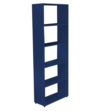Estante para Livros Azul L 60 x P 24 x A 160 cm - Bramov Menor preço em Estante para Livros Azul L 60 x P 24 x A 160 cm - Bramov