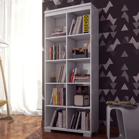 Estante para Livros C605 Bb Branco Brilho - Dalla costa Menor preço em Estante para Livros C605 Bb Branco Brilho - Dalla costa