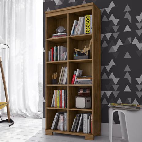 Estante para Livros C605 Nn Nobre Fosco - Dalla Costa Menor preço em Estante para Livros C605 Nn Nobre Fosco - Dalla Costa