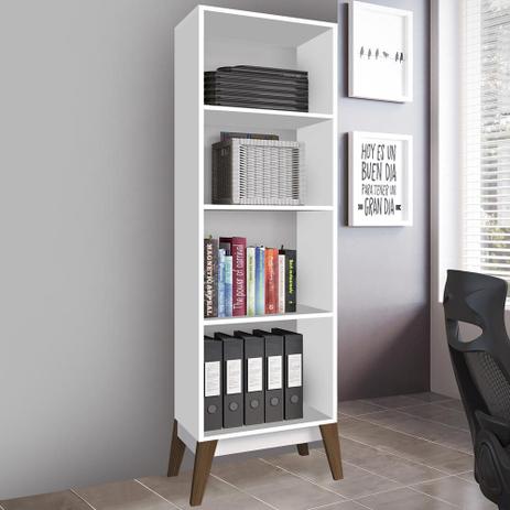 picture Nichos Magazine Luiza estante para livros com 4 nichos 0811 branco genialflex genialflex moveis