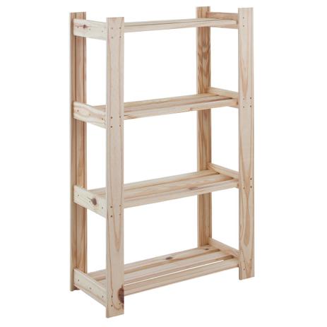 Estante para Livros com 4 Prateleiras Modulare Natural Tramontina 91620019 Menor preço em Estante para Livros com 4 Prateleiras Modulare Natural Tramontina 91620019