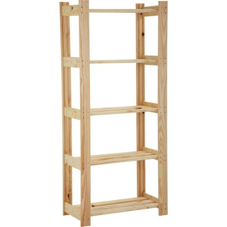 Estante para Livros com 5 Prateleiras Modulare Natural Tramontina 91620018 Menor preço em Estante para Livros com 5 Prateleiras Modulare Natural Tramontina 91620018