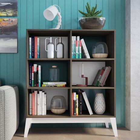 Estante para Livros com 6 Nichos 0807 Demolicao/Branco - Genialflex - Genialflex moveis é boa?