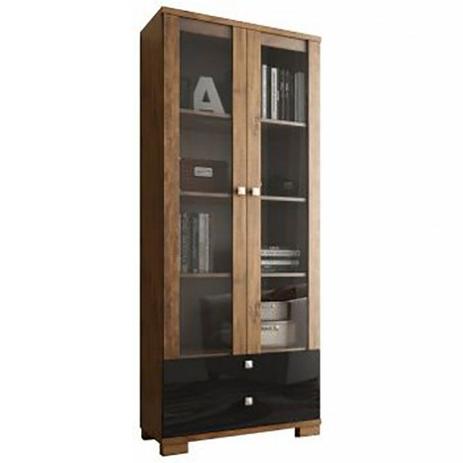 Estante para Livros com Porta de Vidro C604 Dalla Costa Menor preço em Estante para Livros com Porta de Vidro C604 Dalla Costa