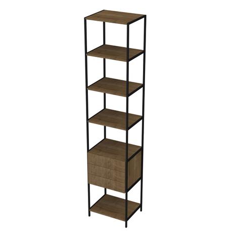 Estante Para Livros Steel Quadra 3 Gavetas Vermont Artesano Menor preço em Estante Para Livros Steel Quadra 3 Gavetas Vermont Artesano