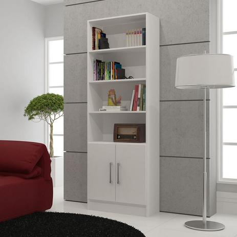 Estante Prateleira Livreiro 2 Portas BL 03 - Branco - Brv Menor preço em Estante Prateleira Livreiro 2 Portas BL 03 - Branco - Brv