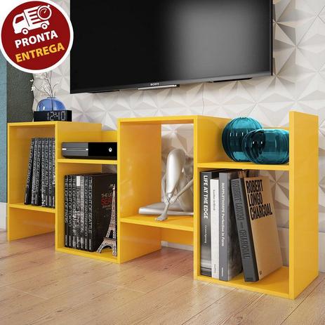 Estante/Rack Baixa Nicho Prateleira Amarela P/ Livros Sala Escritório - Arte cas Menor preço em Estante/Rack Baixa Nicho Prateleira Amarela P/ Livros Sala Escritório - Arte cas