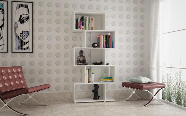 Estante Regular BE08 Cor Branco 11733 - Brv moveis Menor preço em Estante Regular BE08 Cor Branco 11733 - Brv moveis