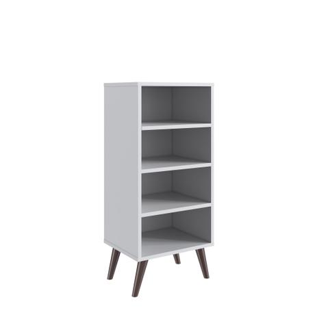 Estante Retrô com 3 Prateleiras 38cm em Branco e Base Madeira - Completa Móveis é boa?