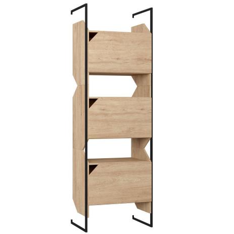 Estante Tripla Com Porta E Suporte Metálico Soul Carvalho Mel - Be Mobiliário é boa?
