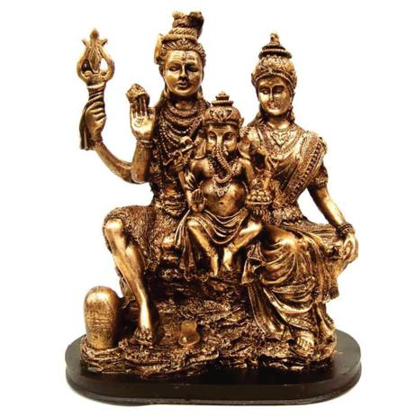 Estátua família Shiva parvati e Ganesha indiano cor ouro. - Shop everest é ruim? Estátua família Shiva parvati e Ganesha indiano cor ouro. - Shop everest é boa?