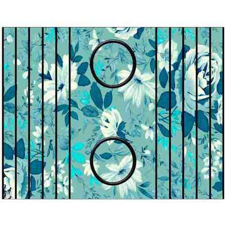 Esteira Bandeja Porta Copos Para Braço de Sofá Estampada  Flores Tons De Azul - Móblis é boa?