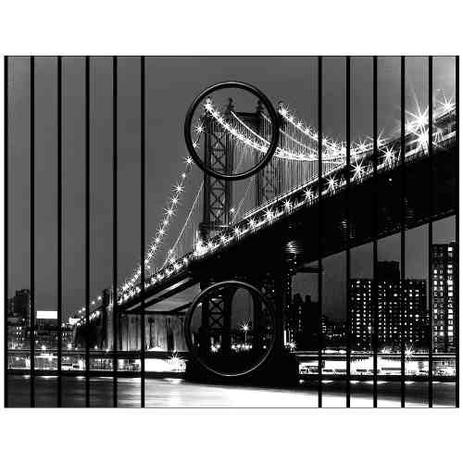 Esteira Bandeja Porta Copos Para Braço de Sofá Estampada Ponte Manhattan - Móblis Menor preço em Esteira Bandeja Porta Copos Para Braço de Sofá Estampada Ponte Manhattan - Móblis