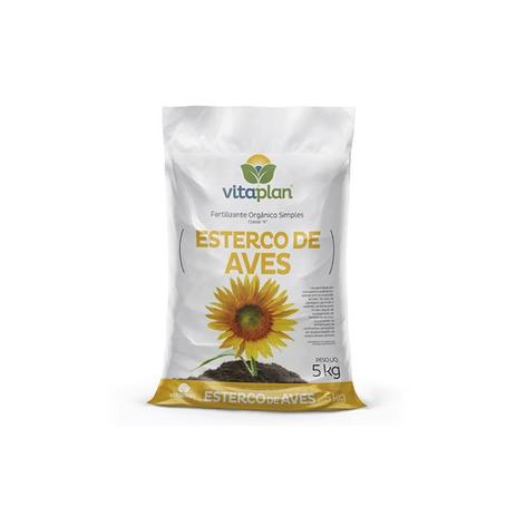 Esterco de Aves - 5 kg - 665 Menor preço em Esterco de Aves - 5 kg - 665