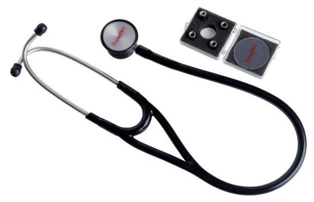 Estetoscópio Cardiológico Profissional Preto - PREMIUM Menor preço em Estetoscópio Cardiológico Profissional Preto - PREMIUM