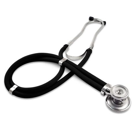Estetoscópio Duplo Rappaport Preto Premium Menor preço em Estetoscópio Duplo Rappaport Preto Premium