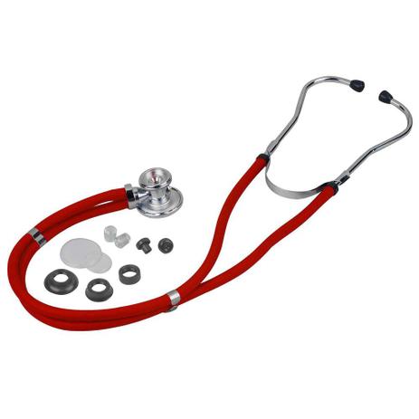 Estetoscópio Rappaport Premium Vermelho - Accumed Menor preço em Estetoscópio Rappaport Premium Vermelho - Accumed