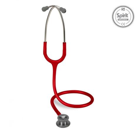 Estetoscópio Spirit Professional Pediátrico - Vermelho Menor preço em Estetoscópio Spirit Professional Pediátrico - Vermelho