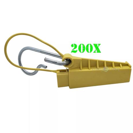 Esticador Cunha Cabo Drop Alça Plástica Amarelo C/ 200 Pçs - Multitoc Menor preço em Esticador Cunha Cabo Drop Alça Plástica Amarelo C/ 200 Pçs - Multitoc