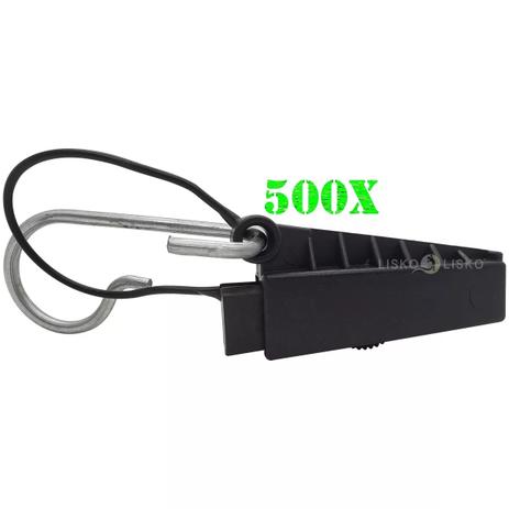 Esticador Cunha Cabo Drop Alça Plástica Preto Kit C/ 500 Pçs - Multitoc Menor preço em Esticador Cunha Cabo Drop Alça Plástica Preto Kit C/ 500 Pçs - Multitoc