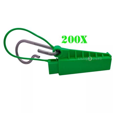 Esticador Cunha Cabo Drop Alça Plástica Verde C/ 200 Pçs - Multitoc Menor preço em Esticador Cunha Cabo Drop Alça Plástica Verde C/ 200 Pçs - Multitoc
