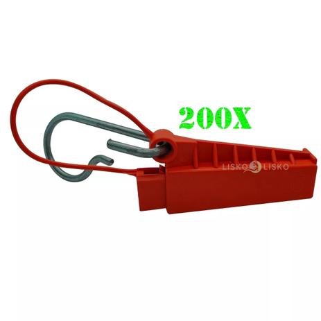 Esticador Cunha Cabo Drop Alça Plástica Vermelho C/ 200 Pçs - Multitoc Menor preço em Esticador Cunha Cabo Drop Alça Plástica Vermelho C/ 200 Pçs - Multitoc