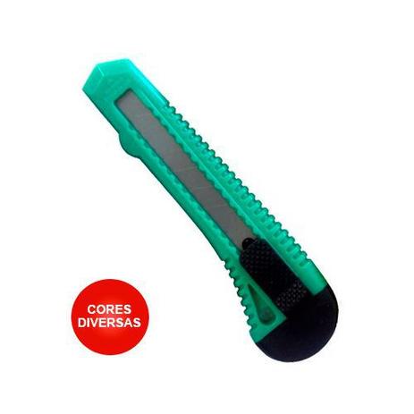 Estilete Largo 18mm Plástico Jocar Menor preço em Estilete Largo 18mm Plástico Jocar