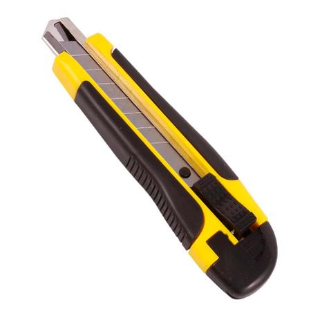 Estilete Profissional Emborrachado 18mm Thompson Menor preço em Estilete Profissional Emborrachado 18mm Thompson