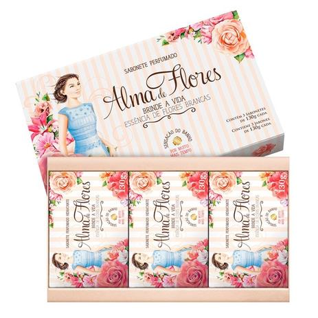 Estojo Alma De Flores Essência De Flores Brancas 130g - Alma flores Menor preço em Estojo Alma De Flores Essência De Flores Brancas 130g - Alma flores