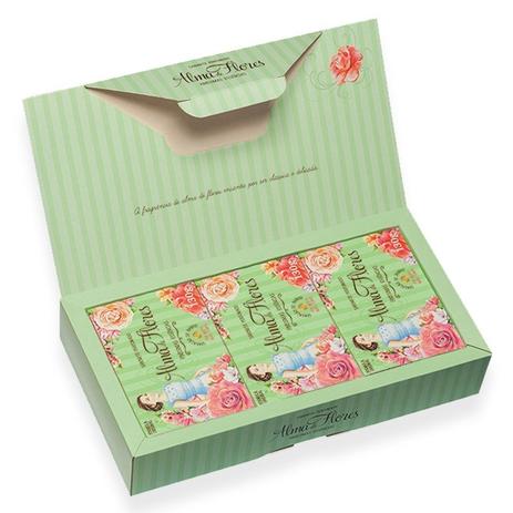 Estojo Alma De Flores Sabonete Com 3 Unidades 130G - Alma flores Menor preço em Estojo Alma De Flores Sabonete Com 3 Unidades 130G - Alma flores