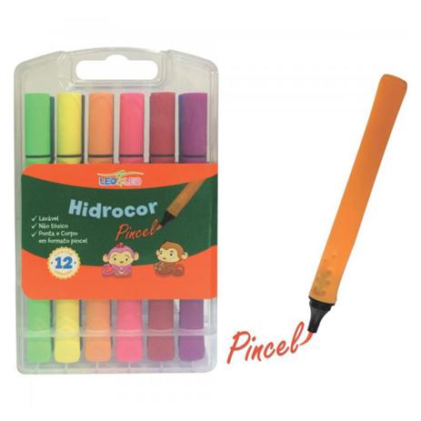 Estojo Caneta Pincel Hidrocor 12 Cores Leo e Leo - LEONORA Menor preço em Estojo Caneta Pincel Hidrocor 12 Cores Leo e Leo - LEONORA