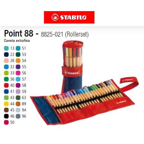 Estojo Caneta Stabilo Rollerset 8825-021 C/ 25 Unidades é boa?