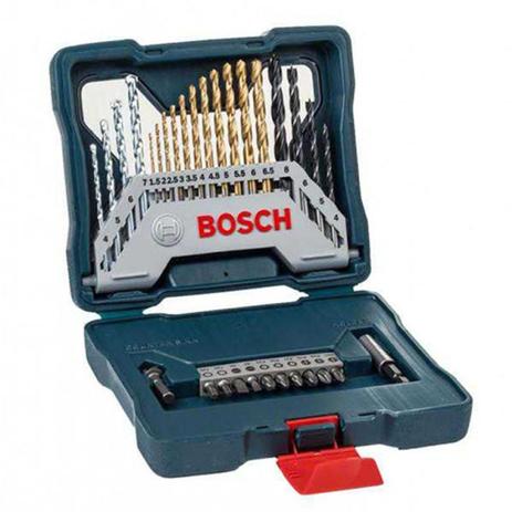 Estojo de Brocas e Pontas com 30 Peças X-Line Titânio BOSCH Menor preço em Estojo de Brocas e Pontas com 30 Peças X-Line Titânio BOSCH