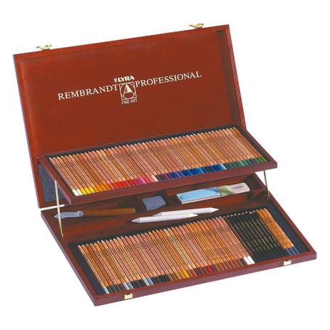 Estojo de Madeira Lápis Polycolor Rembradt Lyra com 105 itens - 2004200 Menor preço em Estojo de Madeira Lápis Polycolor Rembradt Lyra com 105 itens - 2004200