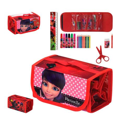 Estojo Escolar Art Brink Miraculous Kit - Zein Menor preço em Estojo Escolar Art Brink Miraculous Kit - Zein