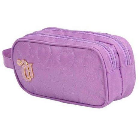 Estojo Escolar Capricho Duplo Lilás 10977 - DMW - Dermiwil Menor preço em Estojo Escolar Capricho Duplo Lilás 10977 - DMW - Dermiwil
