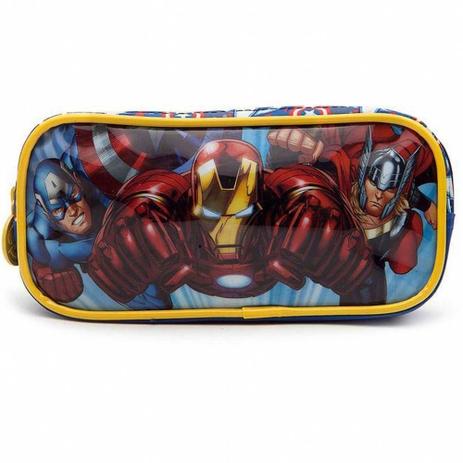 Estojo Escolar Infantil Duplo Action Vingadores Xeryus Menor preço em Estojo Escolar Infantil Duplo Action Vingadores Xeryus
