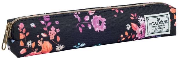 Estojo Escolar Poliéster Universitário Academié Floral 179515 - Tilibra Menor preço em Estojo Escolar Poliéster Universitário Academié Floral 179515 - Tilibra