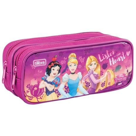 Estojo Escolar Princesas Disney Duplo 149071 Tilibra - Tendtudo Menor preço em Estojo Escolar Princesas Disney Duplo 149071 Tilibra - Tendtudo