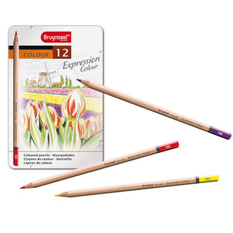 Estojo Metálico de Lápis de Cor Expression Colour Bruynzeel 12 Cores - 7705M12 Menor preço em Estojo Metálico de Lápis de Cor Expression Colour Bruynzeel 12 Cores - 7705M12