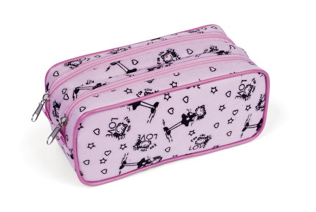 Estojo Necessaire Duplo LS EE1202 com 2 divisões - Ls bolsas Menor preço em Estojo Necessaire Duplo LS EE1202 com 2 divisões - Ls bolsas