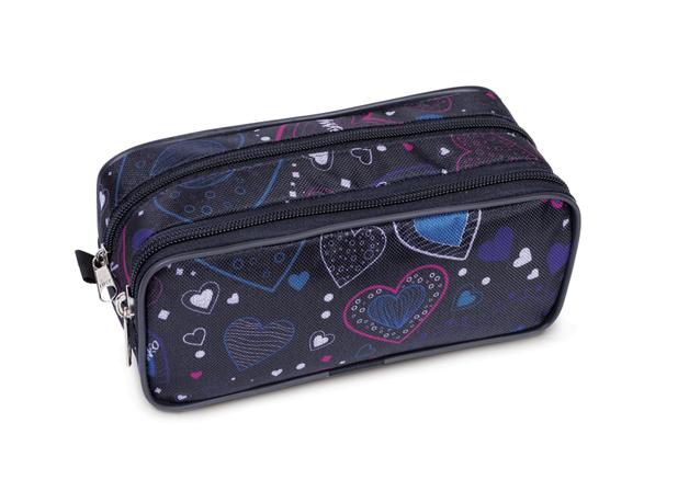 Estojo Necessaire Duplo LS EE1206 com 2 divisões - Ls bolsas Menor preço em Estojo Necessaire Duplo LS EE1206 com 2 divisões - Ls bolsas