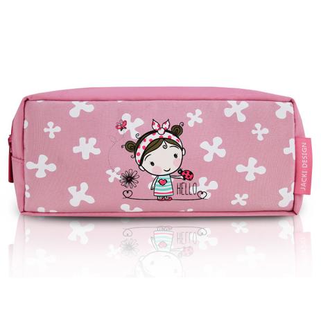 Estojo necessaire escolar infantil criança ziper menina jacki design rosa joaninha Menor preço em Estojo necessaire escolar infantil criança ziper menina jacki design rosa joaninha
