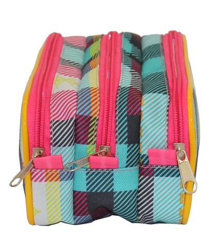 Estojo Necessaire Triplo LS EE1222 com 3 divisões - Ls bolsas Menor preço em Estojo Necessaire Triplo LS EE1222 com 3 divisões - Ls bolsas