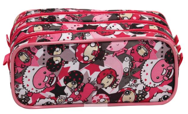 Estojo Necessaire Triplo LS EE1225 com 3 divisões - Ls bolsas Menor preço em Estojo Necessaire Triplo LS EE1225 com 3 divisões - Ls bolsas