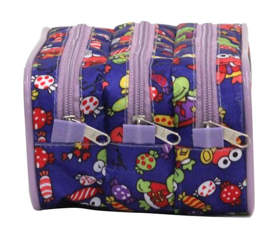 Estojo Necessaire Triplo LS EE1226 com 3 divisões - Ls bolsas Menor preço em Estojo Necessaire Triplo LS EE1226 com 3 divisões - Ls bolsas
