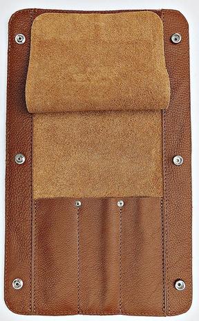 Estojo para 3 facas de 8 polegadas, modelo beef em couro caramelo, personalizado - Carmisini Menor preço em Estojo para 3 facas de 8 polegadas, modelo beef em couro caramelo, personalizado - Carmisini