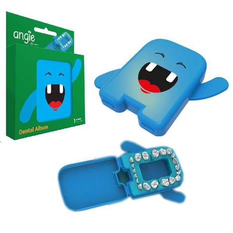 Estojo porta dente de leite Azul Angie Menor preço em Estojo porta dente de leite Azul Angie