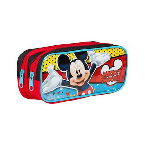 Estojo Tecido 2 Compartimentos Mickey 063335 Sestini - Luxcel Menor preço em Estojo Tecido 2 Compartimentos Mickey 063335 Sestini - Luxcel